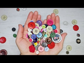 3 потрясающие идеи декора с использованием разноцветных пуговиц