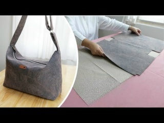 Простой способ , как сшить сумку через плечо своими руками