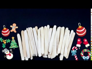 10 Супер простых идей для рождественского украшения на палочках от эскимо