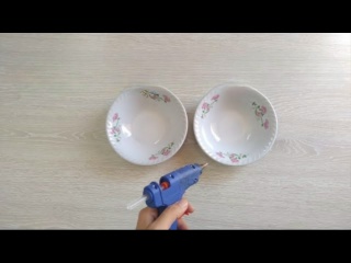 Применение старых ненужных тарелок