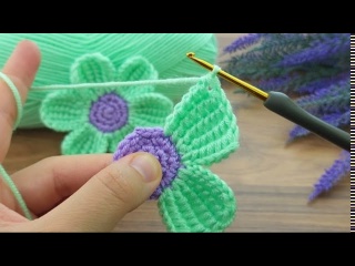 Нежный цветочный узор для вязания крючком