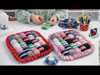 Превратите старые носки в пухлые подушки, которые всем понравятся