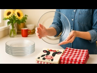 Декупаж старых стеклянных тарелок - потрясающий результат