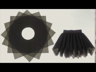 Крой и шитье юбки с пышной оборкой по кругу