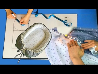Создание овального спального детского кокона своими руками