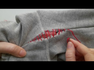 Вот простой способ заделать любую дырку на одежде за пару минут