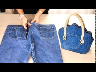 3 идеи для дизайна сумок из старых джинс