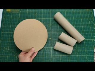 Декоративный подсвечник ручной работы из подручных материалов