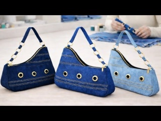 Потрясающее преображение старых джинсов