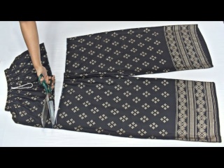 Креативная идея для шитья из ненужных штанов своими руками