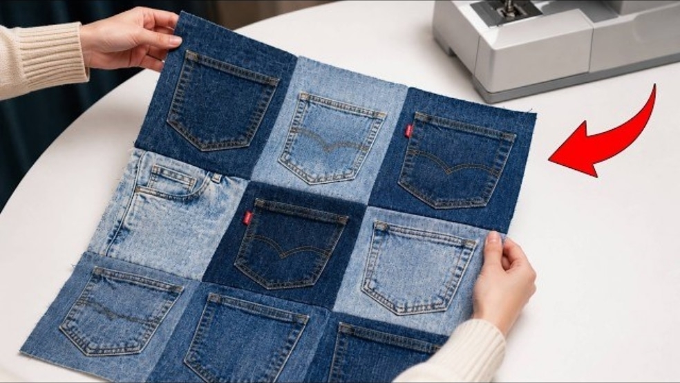 Уникальные изделия из карманов джинсов &mdash; превращение отходов в дизайнерские сумки\