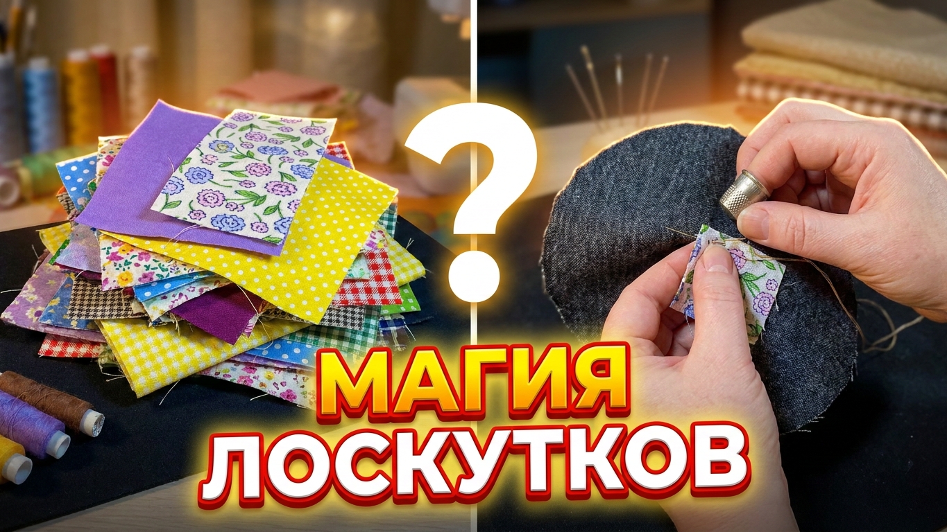 МЕДИТАЦИЯ С ИГОЛКОЙ Ручное лоскутное шитье и вышивка: отдыхаем от суеты