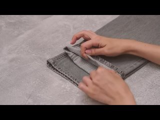 Новый способ как укоротить джинсы быстро и легко!