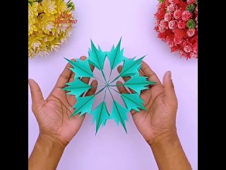 Снежинка из бумаги