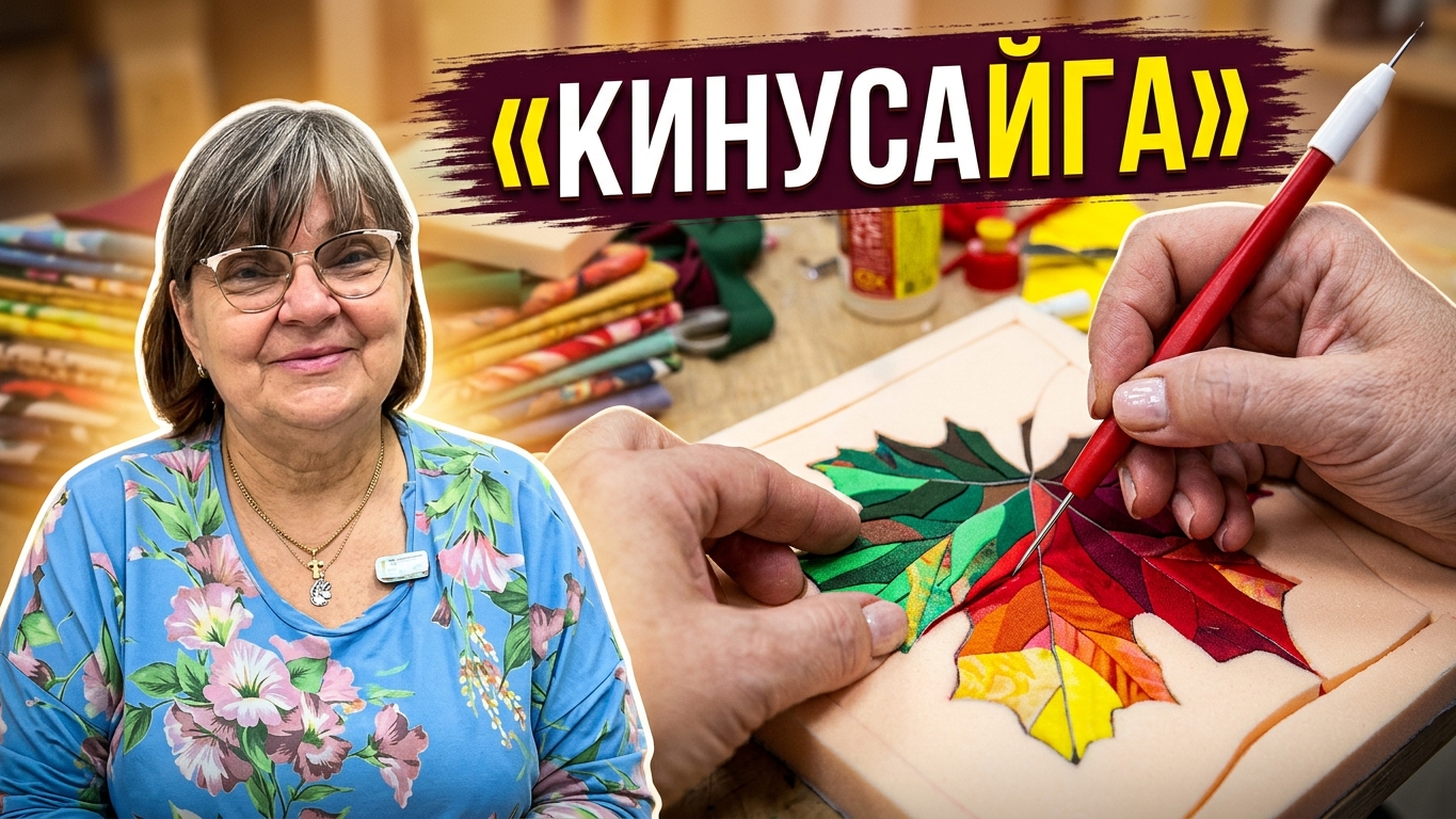 Старые ткани не выбрасываю. В 64 года делаю картины не хуже, чем у японцев