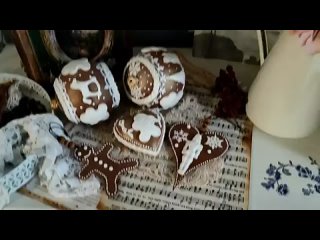 Пряничные украшения для Рождественской елки