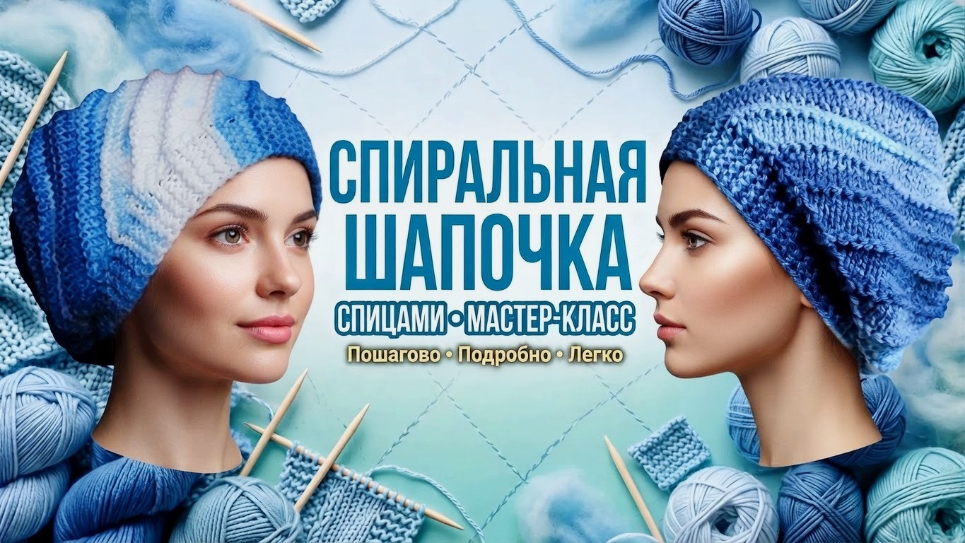 Вязание спиральной шапки: от набора петель до невидимого шва