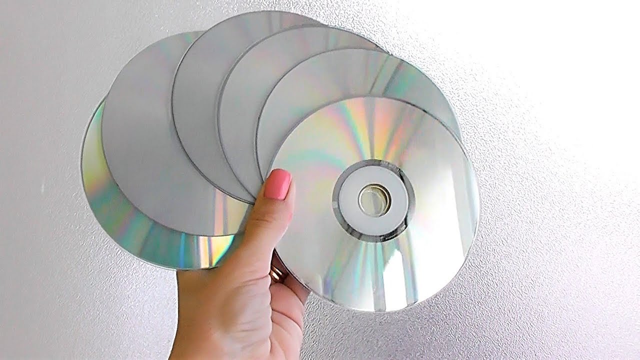 5 ИДЕЙ поделок из CD ДИСКОВ своими руками