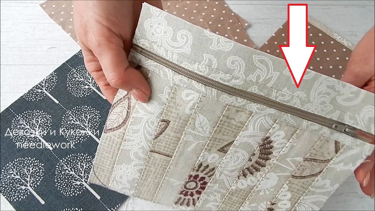 Сшила из полос, все подруги моей свекрови просят такую модную сумку. Хитрый способ вшить молнию.