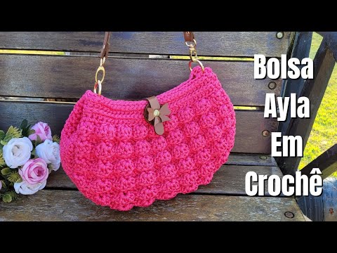 Сумка Ayla крючком с веерным швом