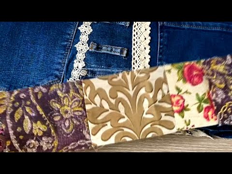 Не зря резала старые джинсы! Показываю, что у меня получилось DIY мастер класс