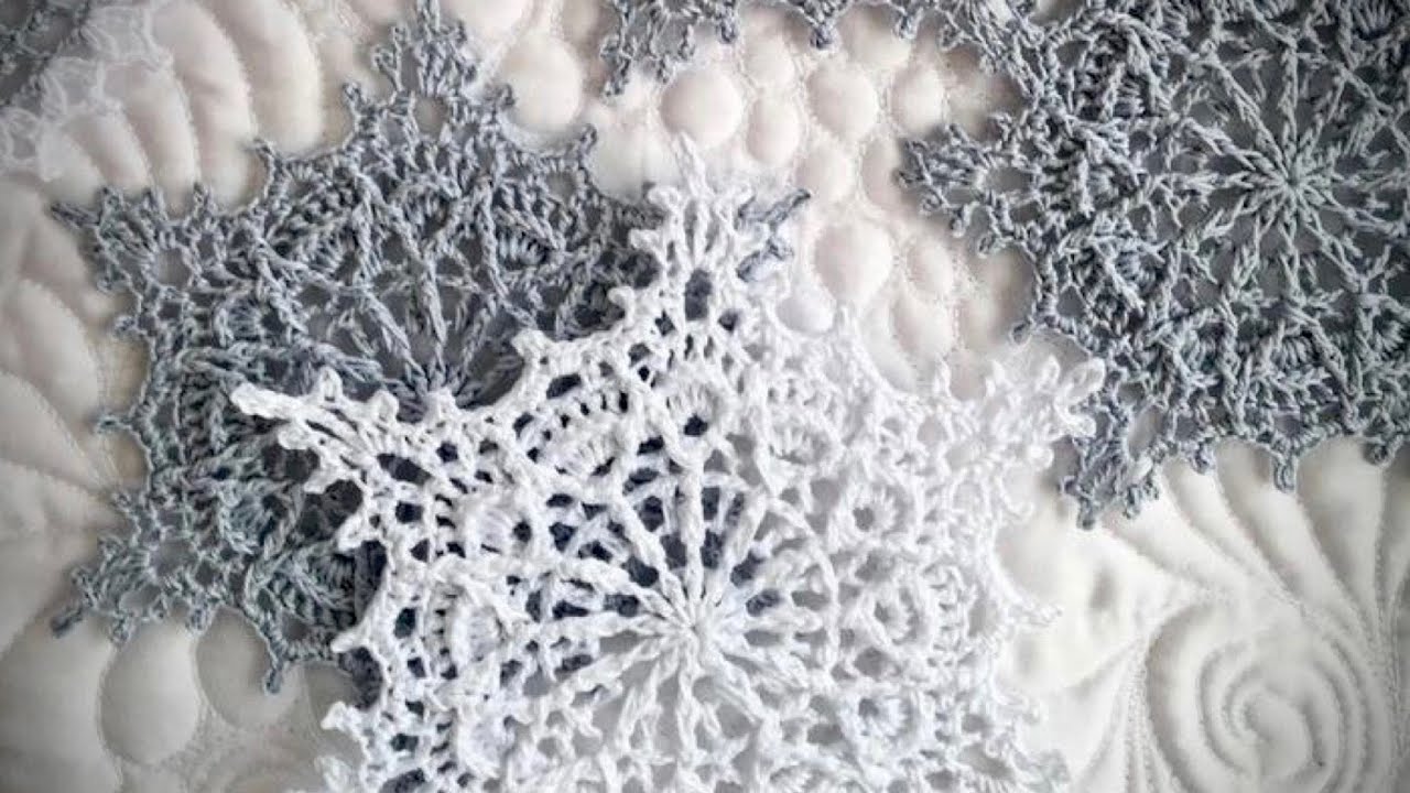 Вяжем красивую снежинку! Мастер-класс! Crochet snowflake