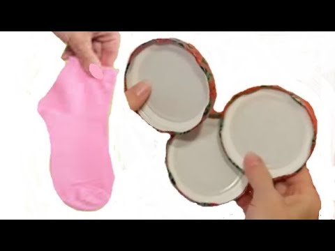 1 Затеряный носок и 3 Железные крышки) Все в ШОКЕ! СмотриДоКонца! DIY поделки для дома своими руками