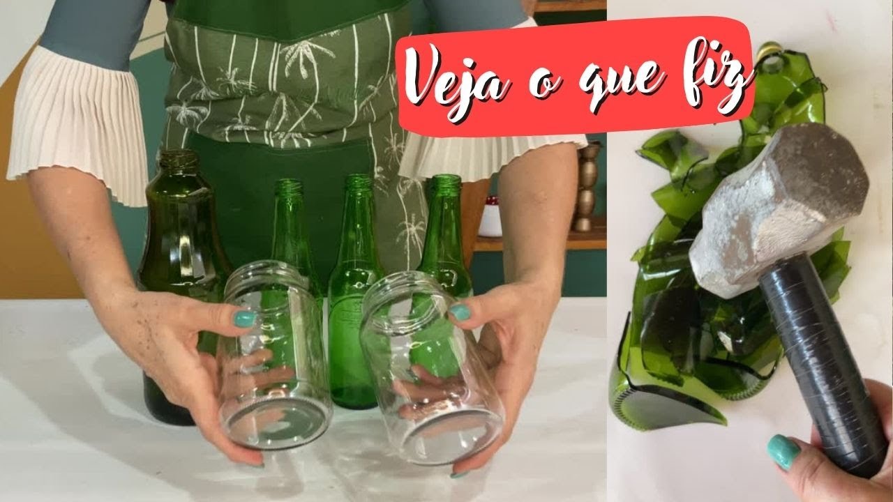 Сделай сам - ПОСМОТРИТЕ, ЧТО Я СДЕЛАЛ СО СТЕКЛЯННЫМ ГОРШКОМ И БУТЫЛКАМИ, НАШЕДШИМСЯ НА МУСОРНИКЕ