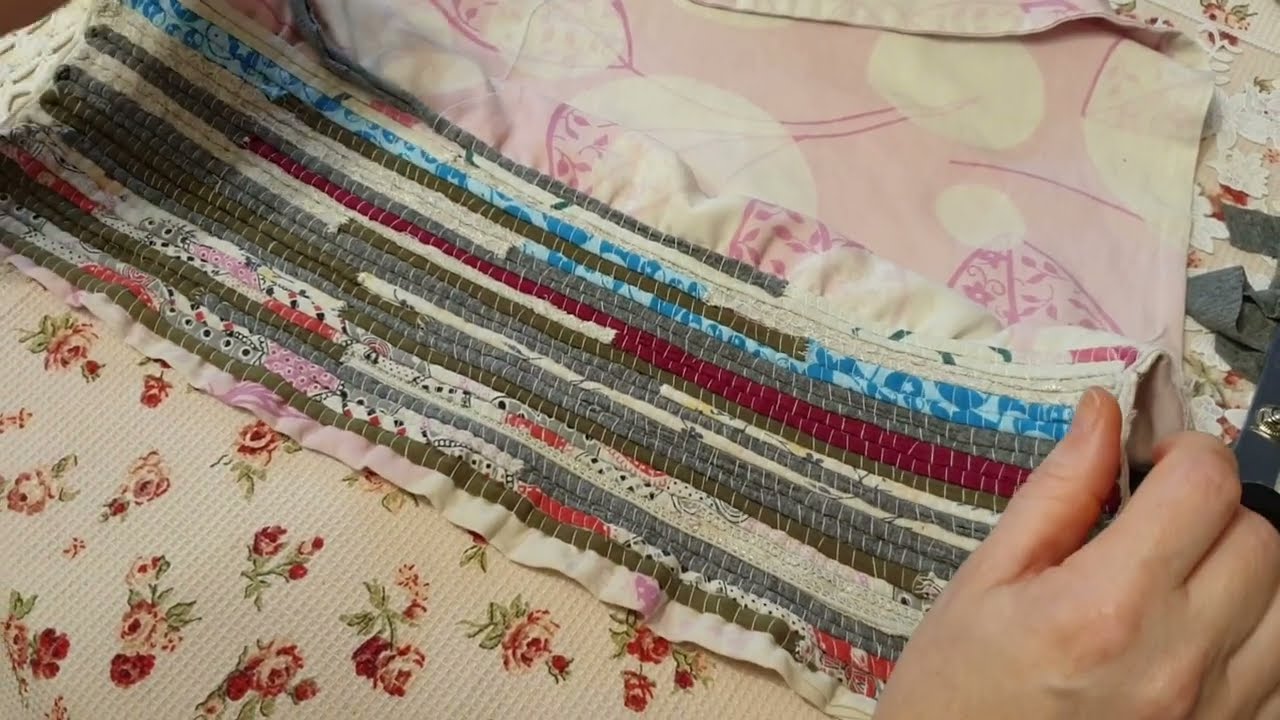 Коврик из старых вещей. Возможные ошибки при изготовлении и советы из личного опыта