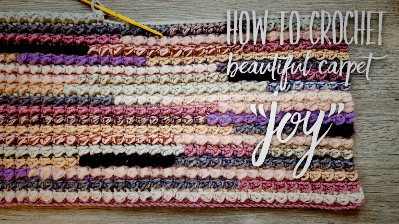 Вяжем ПОТРЯСАЮЩИЙ КОВЕР из ОСТАТКОВ ПРЯЖИ / МАСТЕР-КЛАСС! / HOW TO CROCHET BEAUTIFUL CARPET