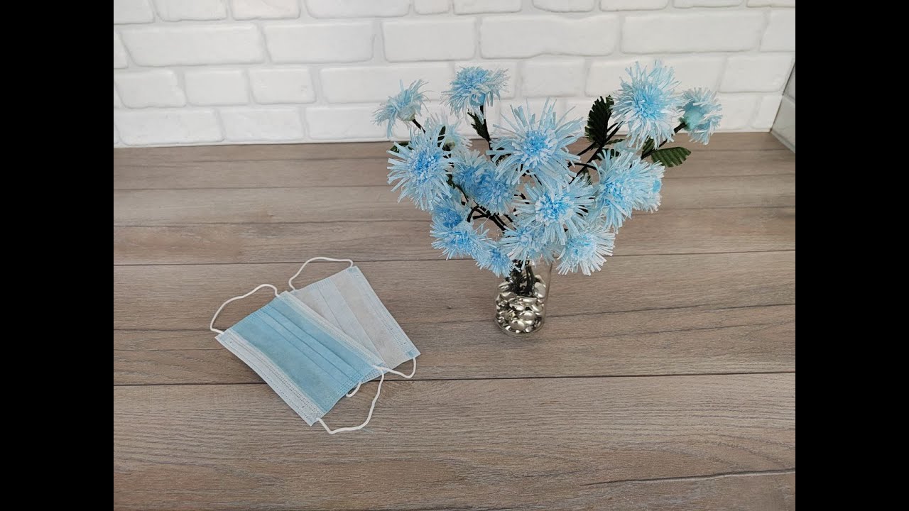 DIY Красота из медицинской маски. Beauty from medical mask.