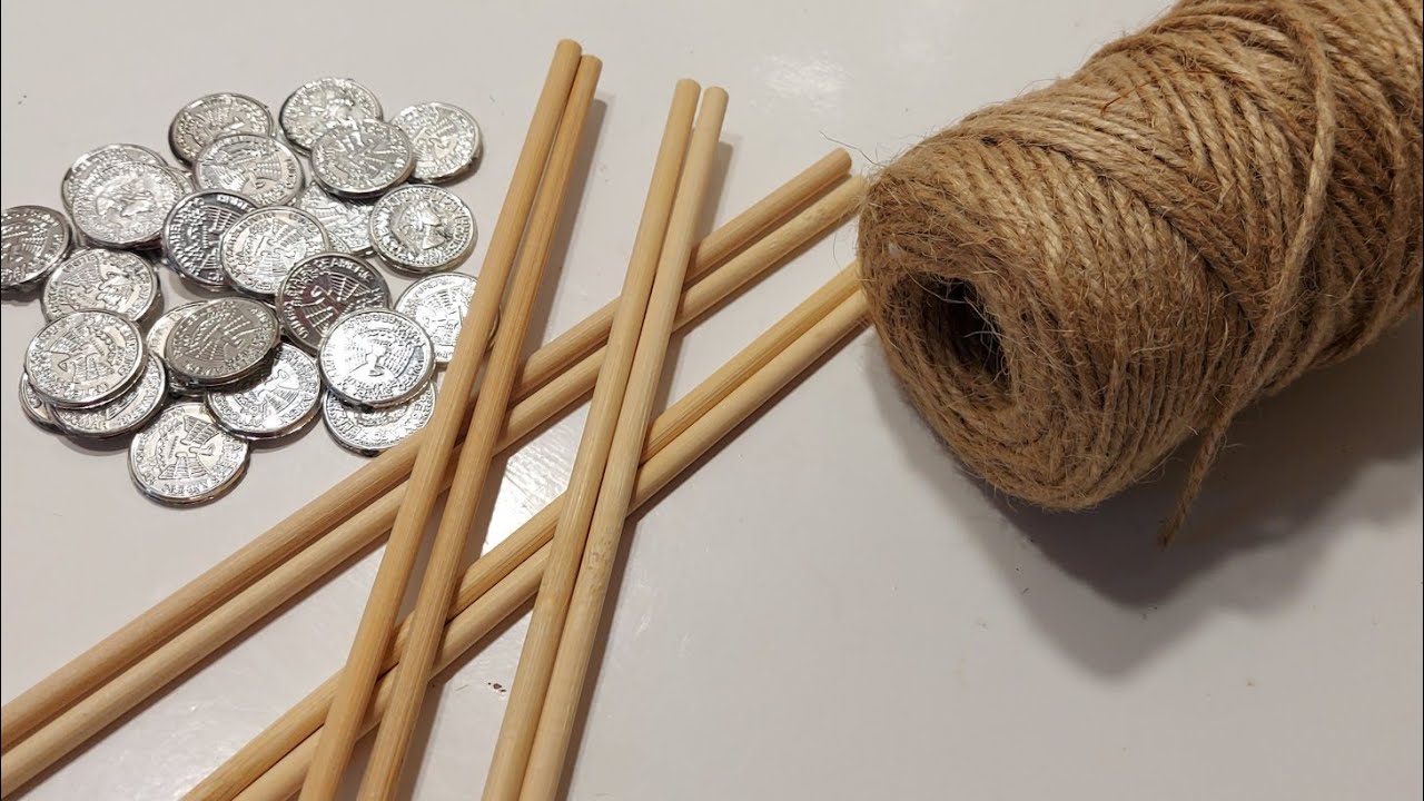 ГЕНИАЛЬНО И ПРОСТО. Вы ОБАЛДЕЕТЕ ИЗ 4 ДЕРЕВЯННЫХ ПАЛОЧЕК И ДЖУТА. diy идеи, поделки, подарки, декор
