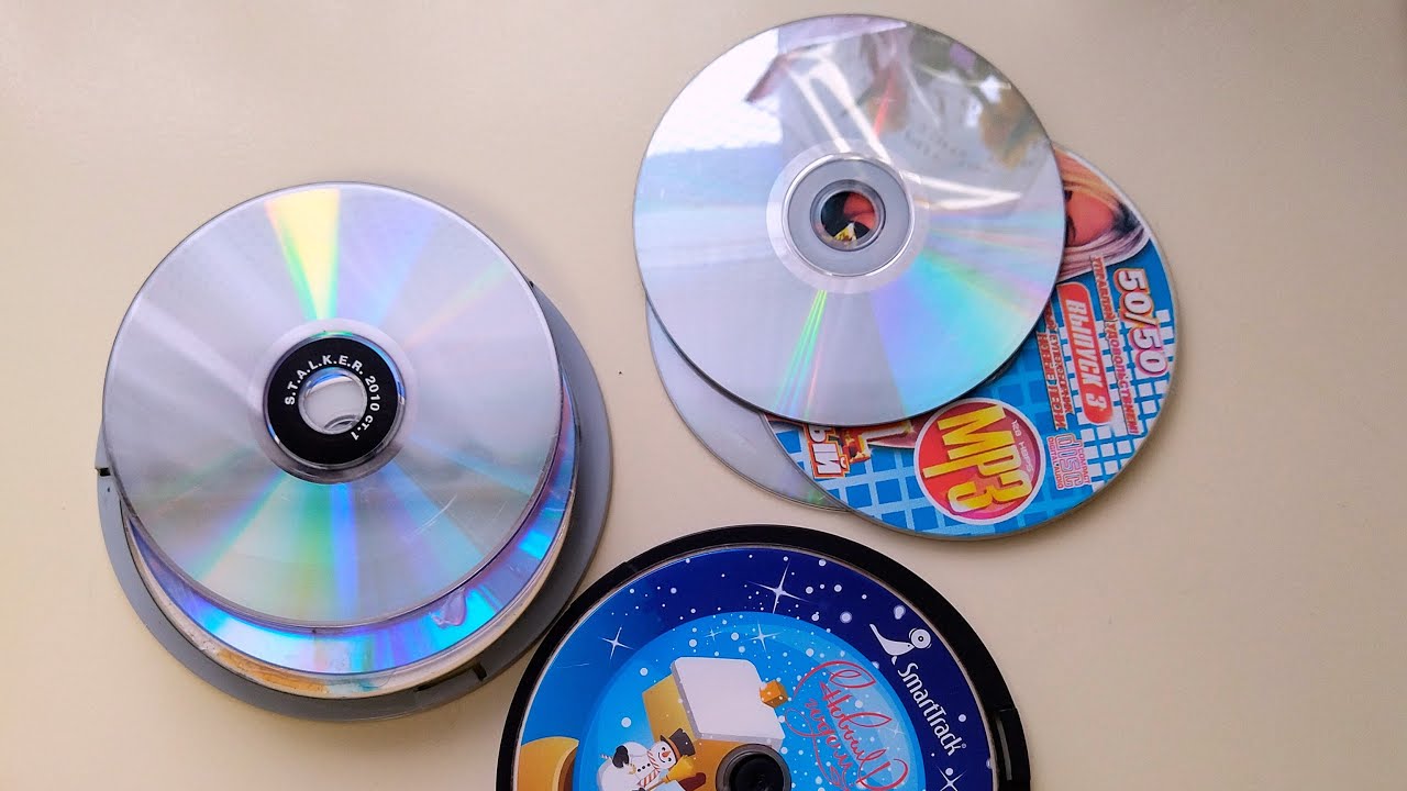 Старые ДИСКИ DVD переделала в КРАСОТУ. Покажу 3 идеи, которые КАЖДЫЙ ЛЕГКО ПОВТОРИТ
