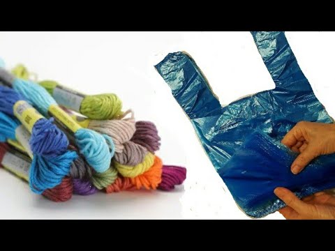 БЕЗУМНО,но как ОФИГЕННО! Цветные Нитки,Пакеты и Клей!ВыПотеряете ДарРечи от этой офигенной идеи дома