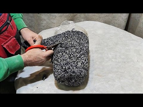 Зачем летом зимняя шапка? Сделал из неё Поделку.