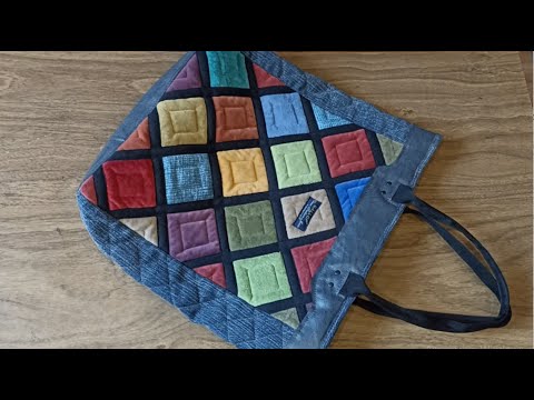 Сумка+косметичка. Бесплатная выкройка+подробный м/к по пошиву сумки. Как сшить сумку своими руками.