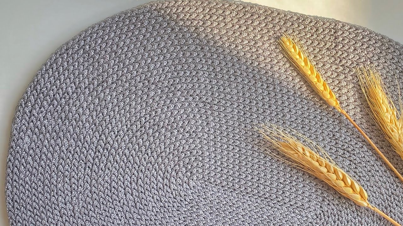 Сервировочная салфетка крючком. Идеальный овал крючком.