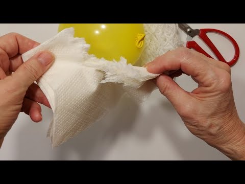 Рву САЛФЕТКИ и ЗАЛИВАЮ КЛЕЕМ. Они ТАКИЕ ОБАЛДЕННЫЕ! Полезные идеи дома.декор Пасха DIY поделки-нитки