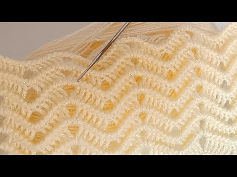 Мне было сложно связать этот зигзагообразный узор крючком. результат отличный