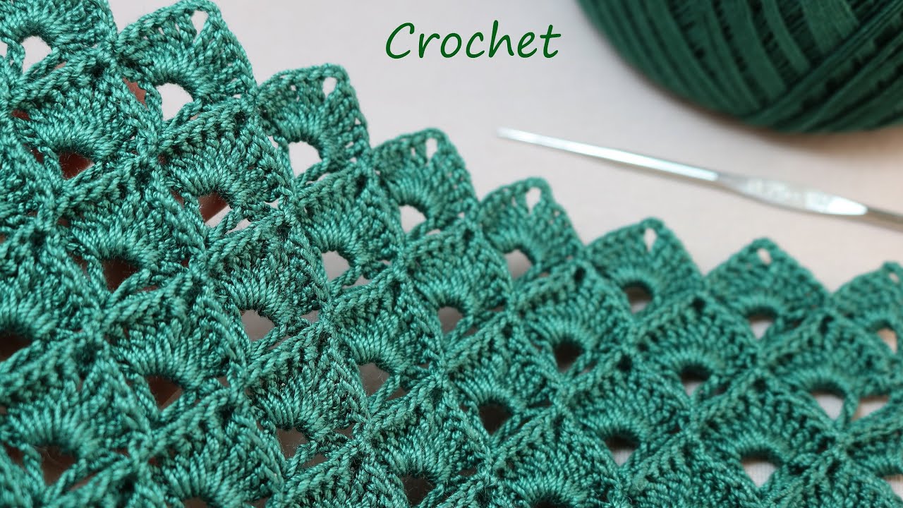 Рельефный и простой УЗОР КРЮЧКОМ так вяжут турчанки :) SUPER EASY Beautiful Pattern Crochet
