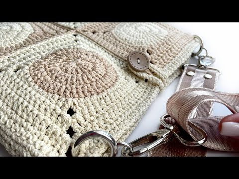 Когда с ней иду, все смотрят на меня! Сумка крючком на все времена года.