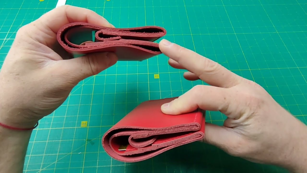 Женский кошелек из натуральной кожи. Кошелек своими руками.Leather wallet