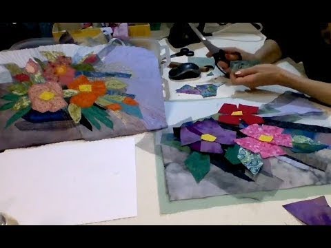 Пэчворк Ленивая аппликация Мастер класс Лариса Банакина