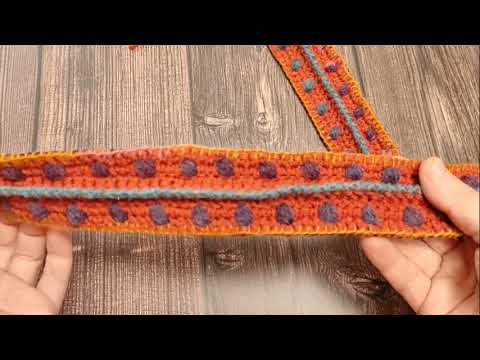 Петельный шов иголкой Сшиваем вязаную лямку со стропой