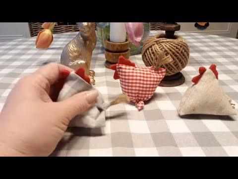 КУРОЧКИ БЕЗ ВЫКРОЙКИ И БЕЗ МАШИННОГО ШИТЬЯ - фармхаус декор