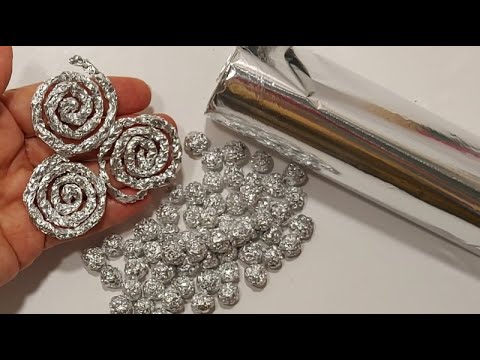 Заливаю ТЮЛЬ Клеем и скручиваю ФОЛЬГУ. Все в ШОКЕ ! Смотри ДОконца! DIY поделки-супер идей для дома