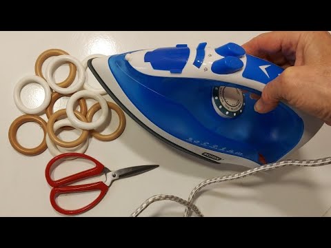 КАРНИЗНЫЕ кольца + ГОРЯЧИЙ утюг ! У вас ЧЕЛЮСТЬ ОТВИСНЕТ от РЕЗУЛЬТАТА.! diy 2 поделки дома.идеи