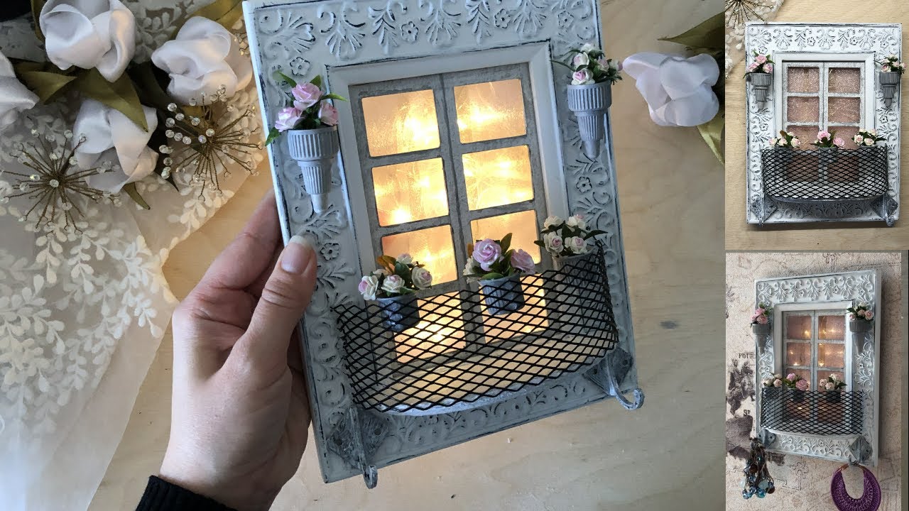 Переделка фоторамки из FIX Price. Ключница или органайзер для украшений / DIY jewelry holder
