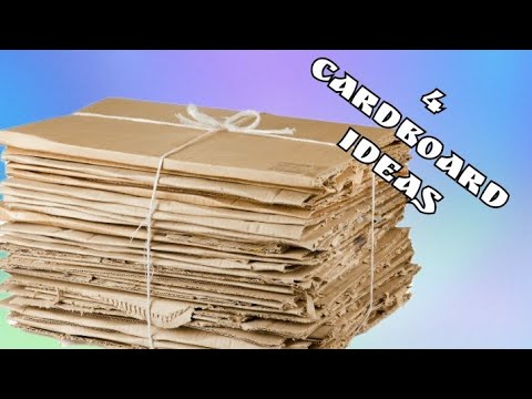 4 простых ИДЕИ из картона и обувных коробок//4 cardboard ideas