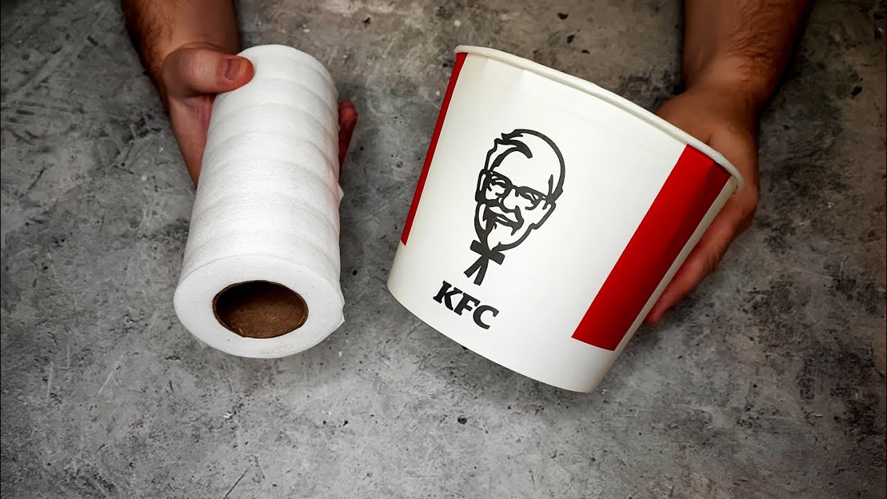 Взял обычные ведра от kfc и простейшие материалы. Гениальные идеи за копейки для дома DIY